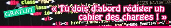 cahier charges